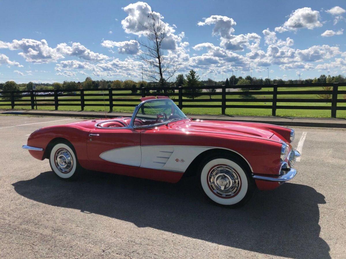1960 Red Chevrolet Corvette Convertible