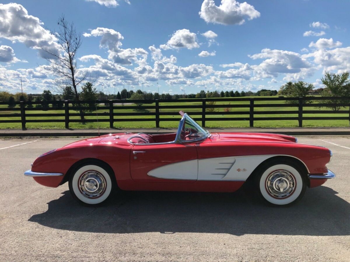 1960 Red Chevrolet Corvette Convertible
