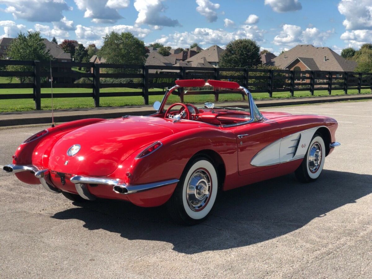 1960 Red Chevrolet Corvette Convertible