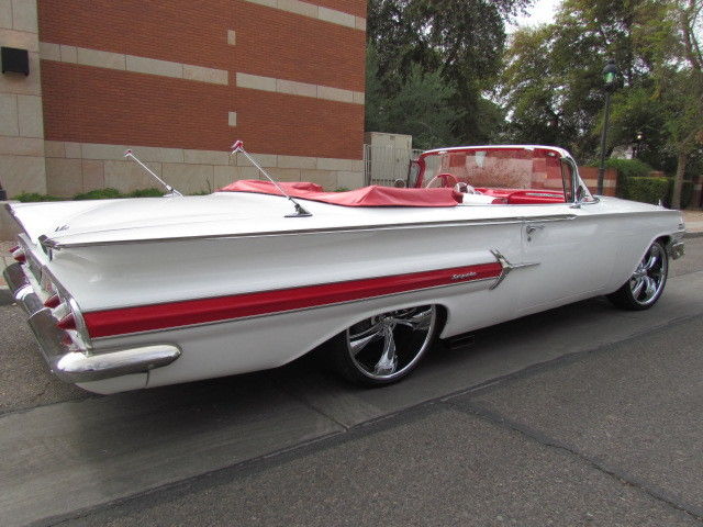 1960 White Chevrolet Impala Convertible