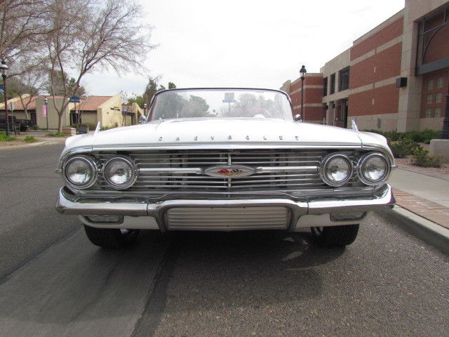 1960 White Chevrolet Impala Convertible