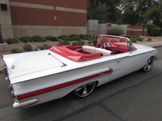 1960 White Chevrolet Impala Convertible