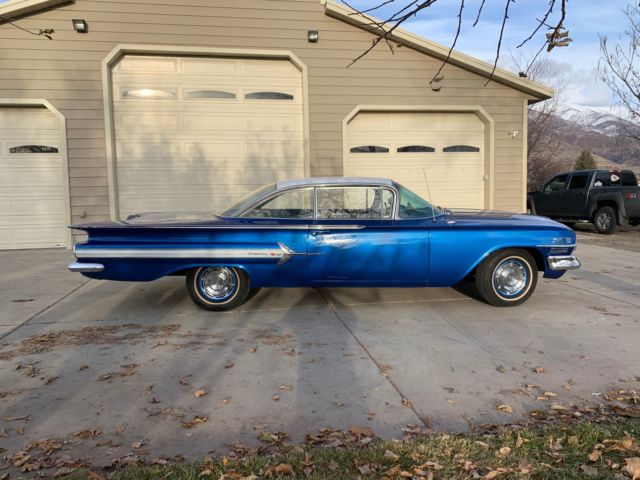 1960 Blue Chevrolet Impala Coupe