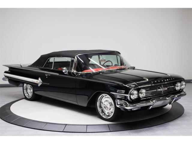 1960 Black Chevrolet Impala Convertible