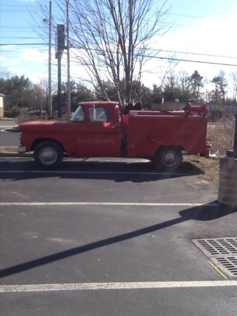1960 Red Chevrolet C-10 Fire truck