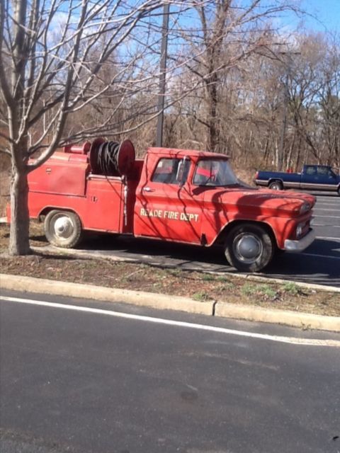 1960 Red Chevrolet C-10 Fire truck
