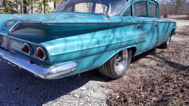 1960 Blue Chevrolet Impala 4 Dr. Sedan