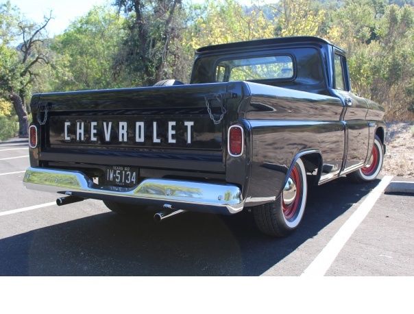 1960 black Chevrolet C-10 short bed