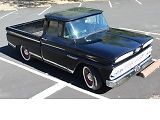 1960 black Chevrolet C-10 short bed