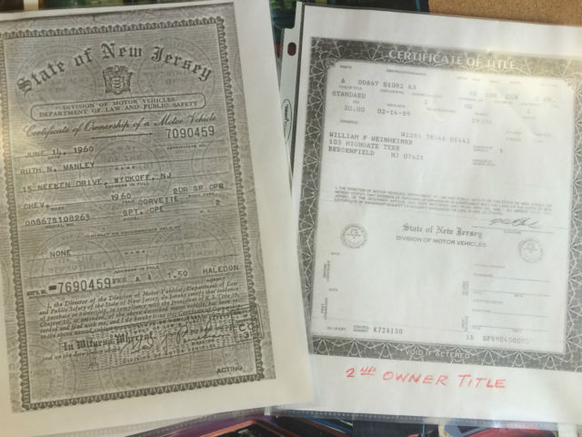 1960 White Chevrolet Corvette Convertible