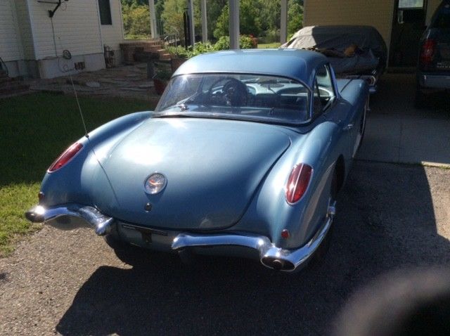 1960 Blue Chevrolet Corvette Convertible
