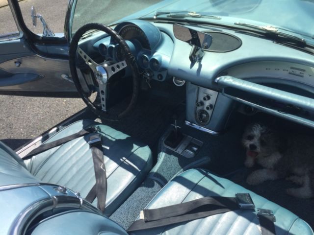 1960 Blue Chevrolet Corvette Convertible