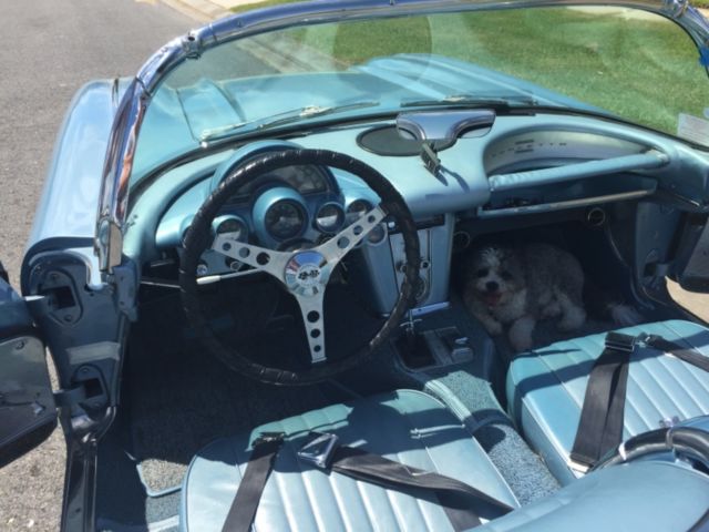 1960 Blue Chevrolet Corvette Convertible