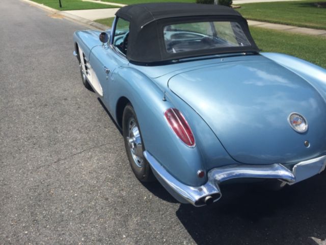 1960 Blue Chevrolet Corvette Convertible