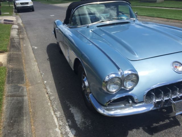 1960 Blue Chevrolet Corvette Convertible