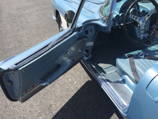 1960 Blue Chevrolet Corvette Convertible