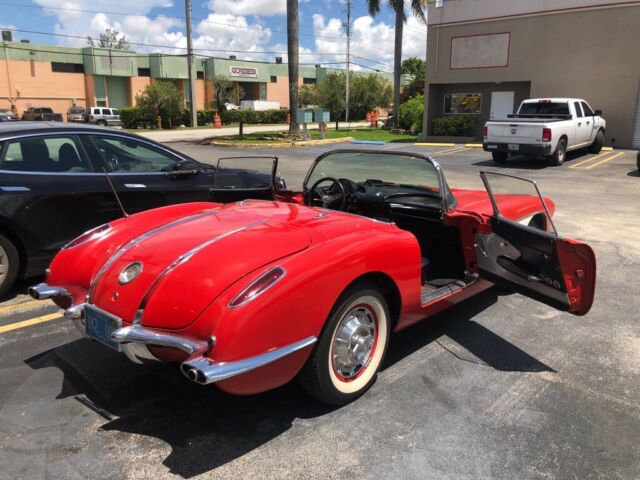 1960 Red Chevrolet Corvette Convertible