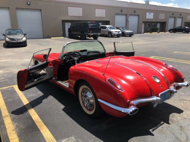 1960 Red Chevrolet Corvette Convertible