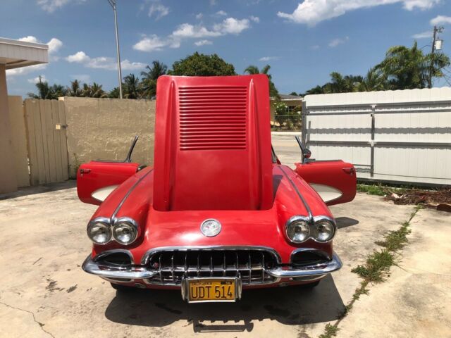 1960 Red Chevrolet Corvette Convertible