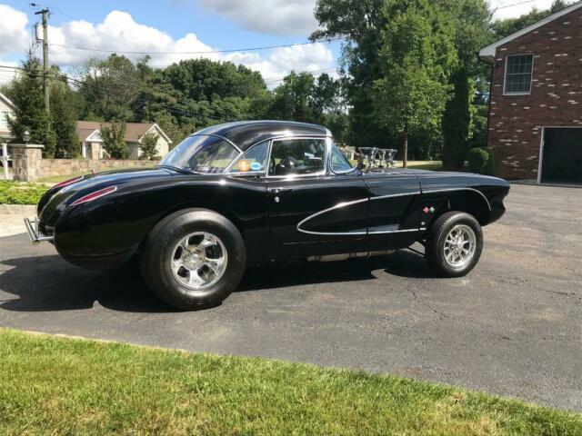 1960 Black Chevrolet Corvette Convertible