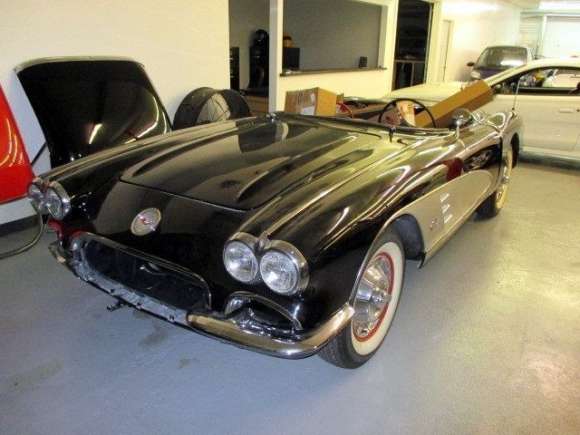 1960 Black Chevrolet Corvette Convertible