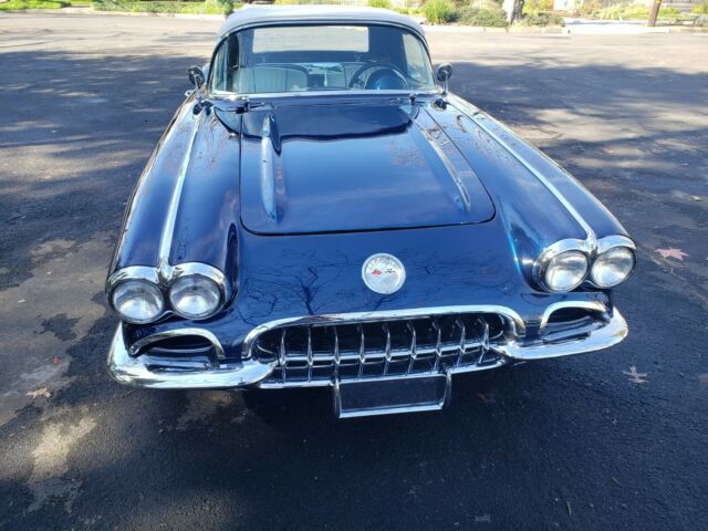 1960 Blue Chevrolet Corvette Convertible