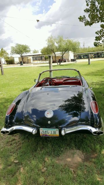 1960 Black Chevrolet Corvette Convertible