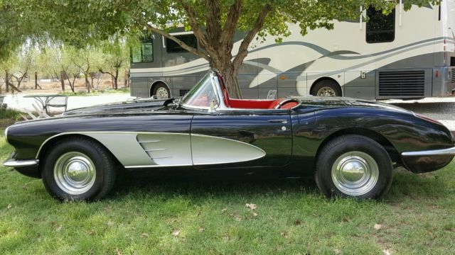 1960 Black Chevrolet Corvette Convertible