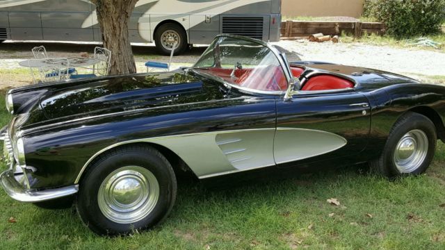 1960 Black Chevrolet Corvette Convertible