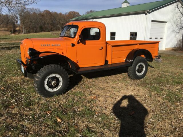 1960 Orange/black Dodge Power Wagon pick up