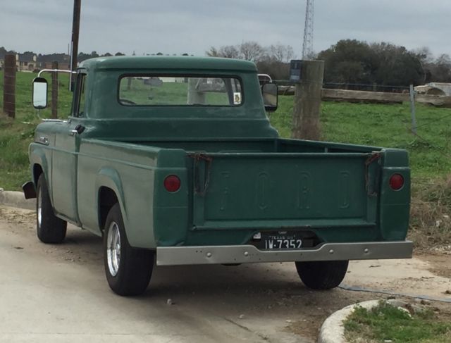 1960 Green Ford F-100 Standard Cab Pickup