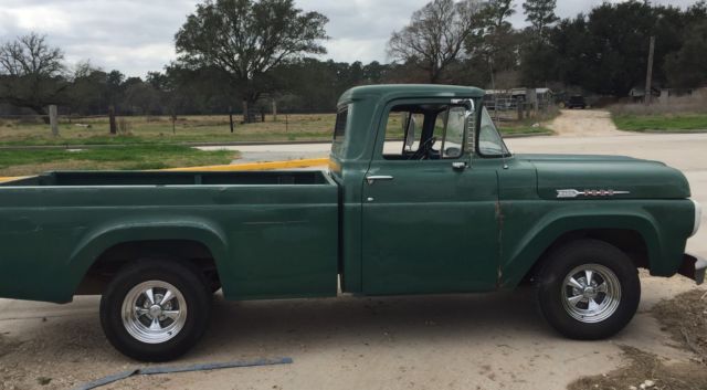 1960 Green Ford F-100 Standard Cab Pickup