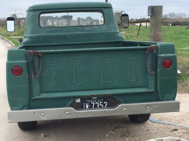 1960 Green Ford F-100 Standard Cab Pickup