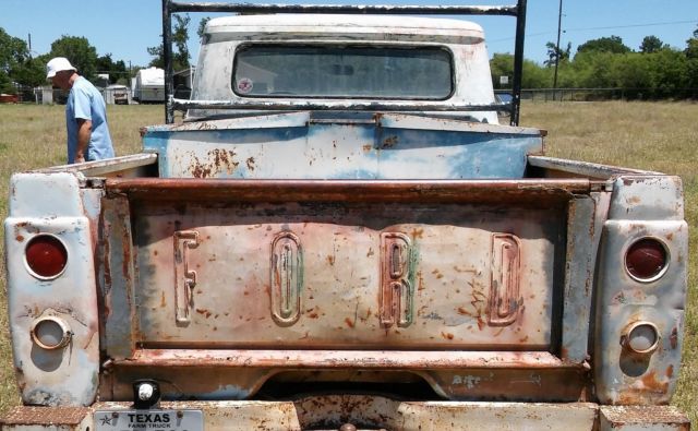 1960 black Ford F-100 Standard Cab Pickup