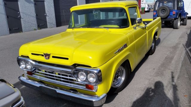 1960 Yellow Ford F-100 Standard Cab Pickup