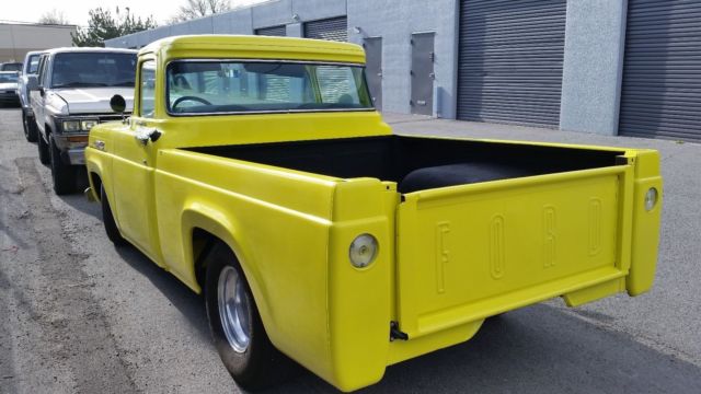 1960 Yellow Ford F-100 Standard Cab Pickup
