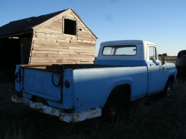 1960 Blue Ford F-100 Standard Cab Pickup