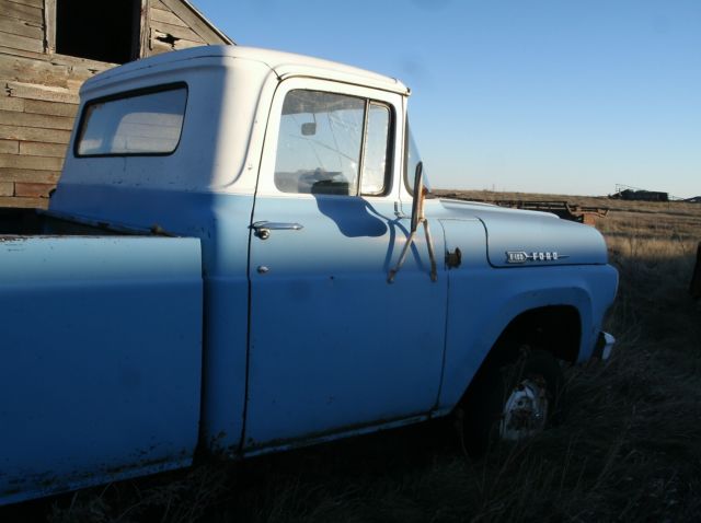1960 Blue Ford F-100 Standard Cab Pickup