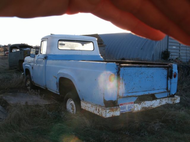 1960 Blue Ford F-100 Standard Cab Pickup