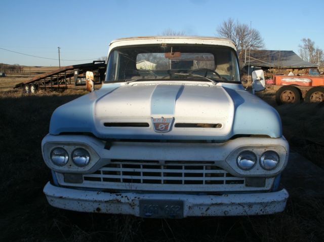 1960 Blue Ford F-100 Standard Cab Pickup