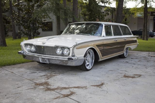1960 White Ford Country Squire Wagon