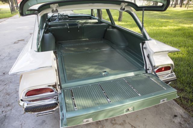 1960 White Ford Country Squire Wagon