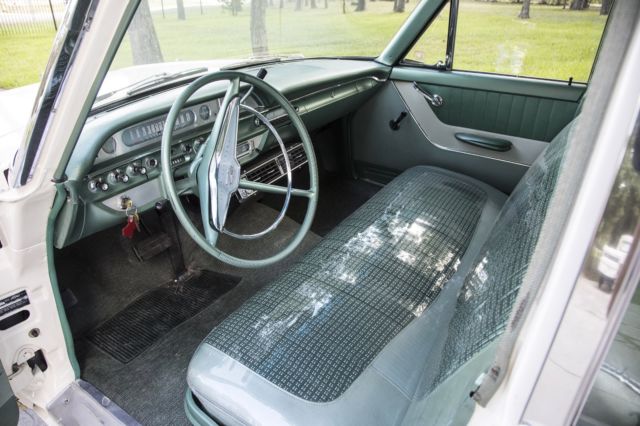1960 White Ford Country Squire Wagon
