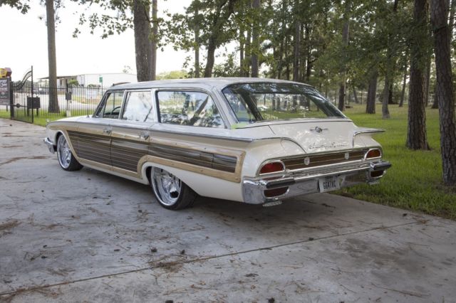 1960 White Ford Country Squire Wagon