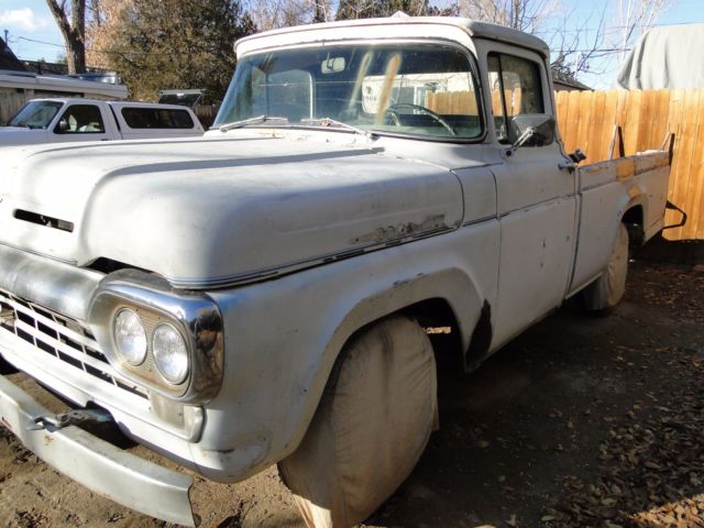 1960 Blue Ford F-100 Standard Cab Pickup