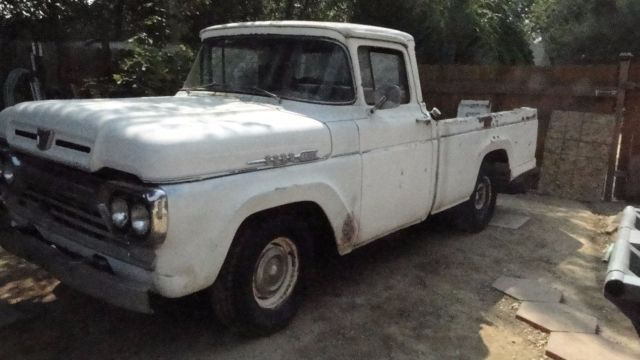 1960 Blue Ford F-100 Standard Cab Pickup