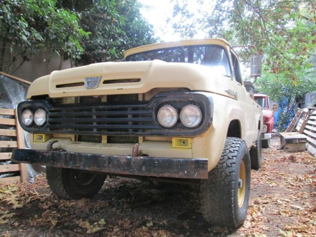 1960 Yellow Ford F-100 Standard Cab Pickup
