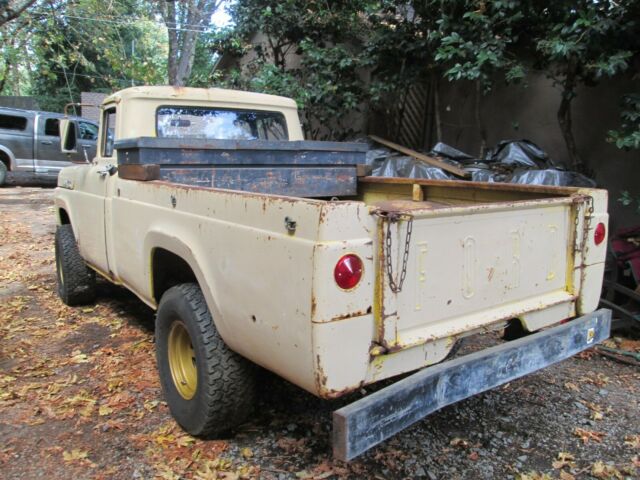 1960 Yellow Ford F-100 Standard Cab Pickup
