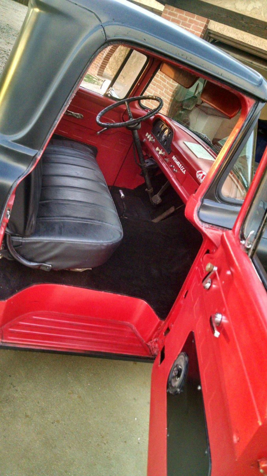 1960 matte black Ford F-100 Standard Cab Pickup