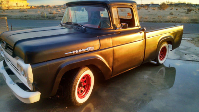 1960 Black Ford F-100 Crew Cab Pickup